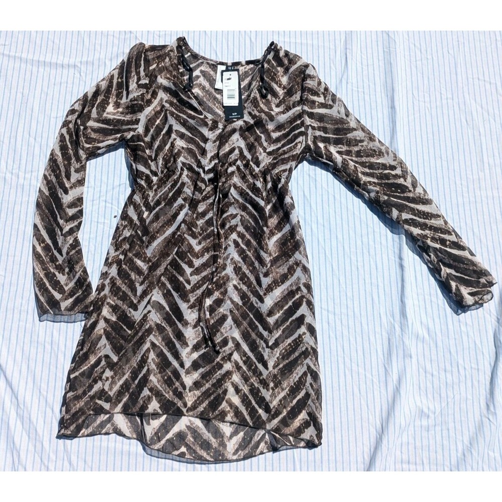 NWT Be Creative Women's Small‎ Dress Brown Pullover Swimwear Cover Up